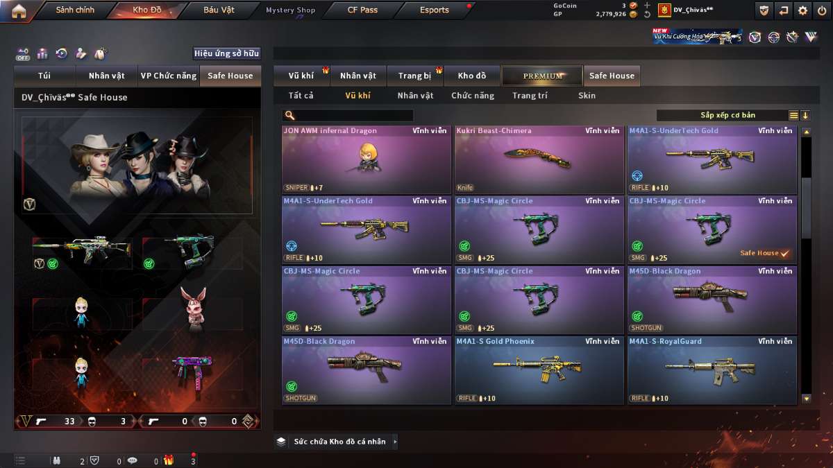 shop acc cf uy tin gia re